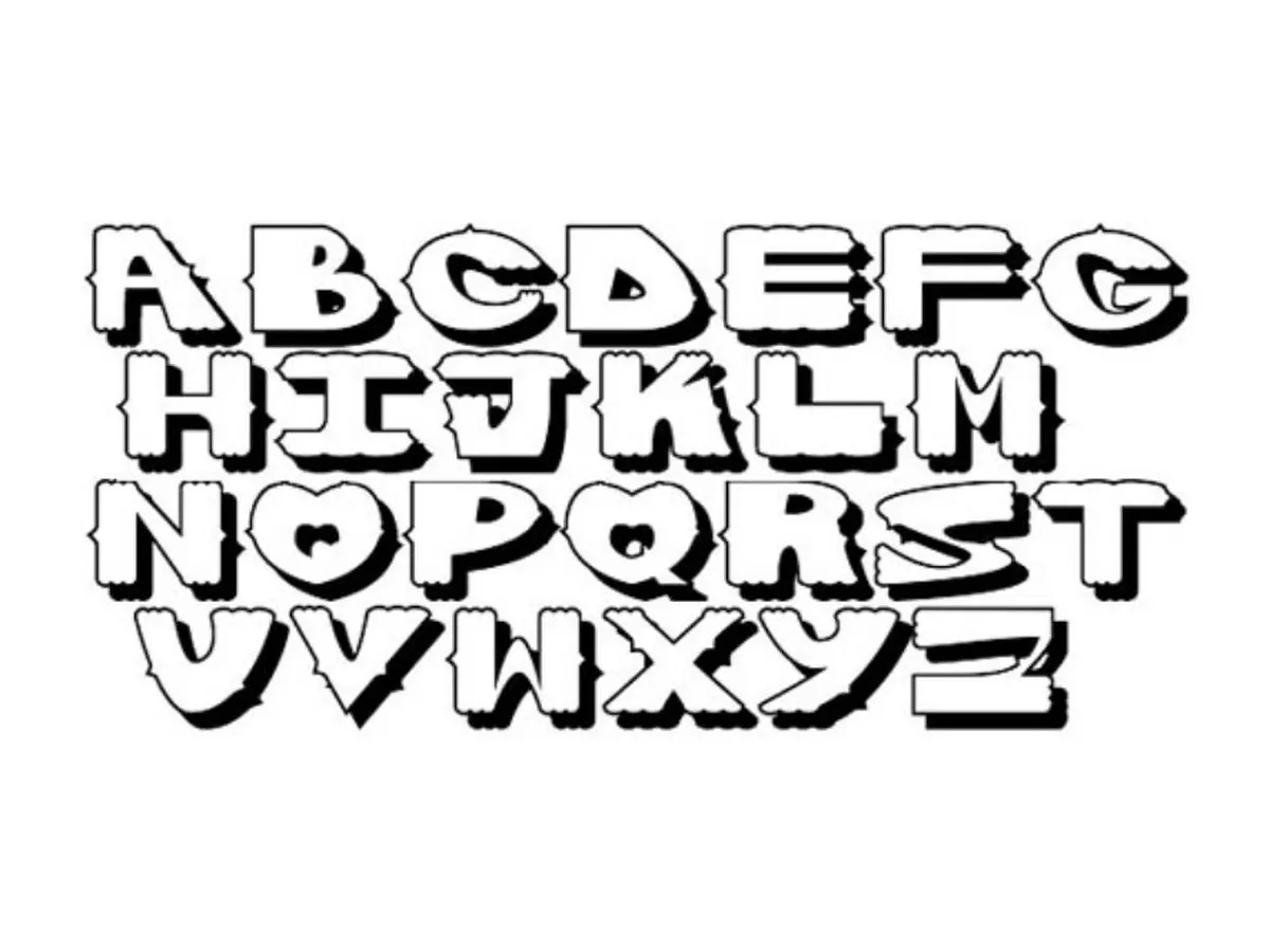 Horn Please typeface specimen — the full alphabet of a display face drawn from hand-painted 'Horn OK Please' lettering on the backs of Indian trucks