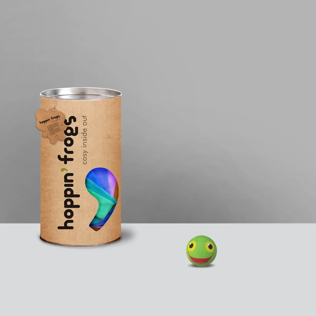 hoppin' frogs product tubes — brand packaging system
