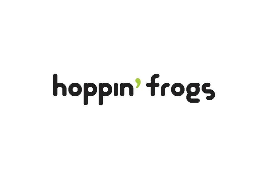 hoppin' frogs brand wordmark — brand voice system