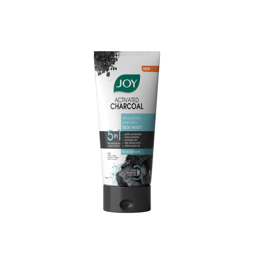 Joy Activated Charcoal face wash — 3D packaging variant render by Nabina Ghosh